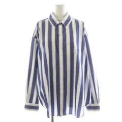 シンゾーン Shinzone ストライプダディシャツ STRIPED DADDY SHIRT ブラウス 長袖 P0 紺 ネイビー 白 ホワイト 25SMSBL01 /AN32のサムネイル