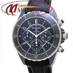 CHANEL シャネル J12 クロノグラフ デイト H0938【中古】腕時計 メンズ ブラックセラミックxステンレススチールx革 /40149のサムネイル