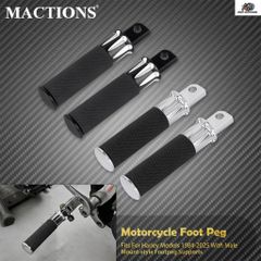 オートバイ後部座席用フットレスト オスマウント フットペグ ペダル ハーレー ソフテイル ツーリング スポーツスター 1200 ダイナ ローライ