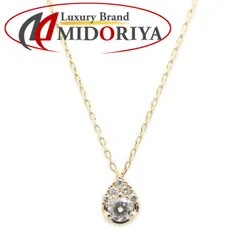 Ponte Vecchio ポンテヴェキオ ティアドロップ ネックレス ダイヤモンド0.09ct K10YG イエローゴールド レディース/295430【中古】【BJ】のサムネイル