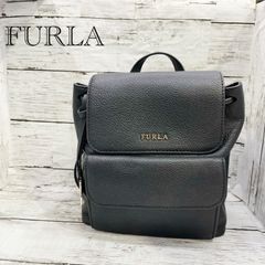 未使用級FURLA バックパック リュック CLASSIC s ネロ 黒 レザー 
