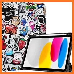 【新品】 ProCase iPad 11世代/10世代 ケース iPad（A16）11インチ 2025/10.9インチ 2022通用 A2696 A2757 A2777 ペン収納 耐衝撃 三つ折り スタンド スマートカバー（シェア） 1
