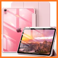 【新品】 SZPSGC 対応 iPad 11世代 A16（A3354/A3355/A3356/A3357, 2025最新） / 10世代 10.9インチ（A2696/A2757/A2777, 2022）対応 クリアアクリル背面＋柔らかいシリコンフレーム ペ 1