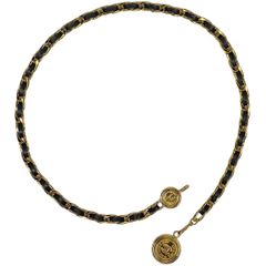 希少【CHANEL】 シャネル 3連 チェーンベルト ココマーク クローバー 