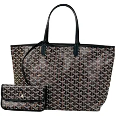 ゴヤール GOYARD サンルイPM リバーシブル トートバッグ コーティングキャンバス ブラック ブラウン レディース 【中古】のサムネイル