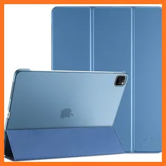 【新品】 ProCase iPad Pro 12.9 ケース 第6/5/4/3世代に適用（2022 2021 2020 2018） スリム 三つ折り スタンド スマートカバー Pencilのペアリングと充電に対応 - ブルー