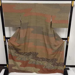 付下げ 作家物 裄68 素敵な染め 紋無し 正絹 着物 MK-7422