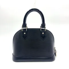 LOUIS VUITTON アルマBB エピ エピ ノワール レザー ブラック ハンドバッグ シルバー M40862