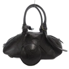 ヴィヴィアンウエストウッド Vivienne Westwood ハンドバッグ 手提げ ミニボストン カウレザー オーブ チャーム 黒 ブラック /FF ■GY19