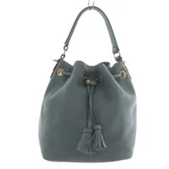 ヘンリーベンデル HENRI BENDEL ハンドバッグ ショルダー 2WAY 巾着 レザー ロゴ 青 ブルー /XZ ■GY18のサムネイル