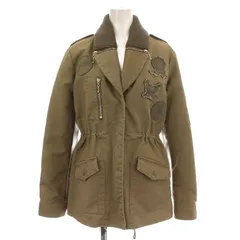 ステューシー STUSSY ミリタリージャケット ワッペン ブルゾン S カーキ /☆Gのサムネイル