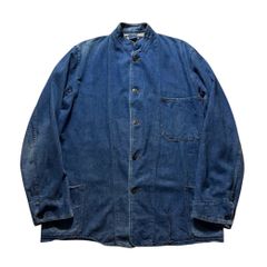 vintage 1940's FABRAM indigo cotton fireman jacket - メルカリ