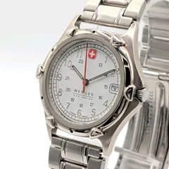 WENGER Watch Quartz Ladies Round Silver White dial Date S.A.K Design ウェンガー 時計 クオーツ レディース ラウンド シルバー 白文字盤 デイト S.A.K デザイン ヴィンテージ 稼働品のサムネイル