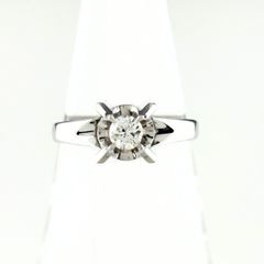 pt900一粒ダイヤリング0.46ct G/SI-1Good約4.91g13号強 - メルカリ