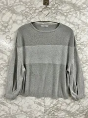 COMME CA 4063069 コムサ 長袖 サマーニット トップス グレー レディース 日本製◆Size 9のサムネイル