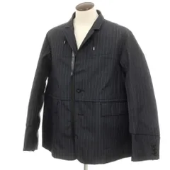 【中古】サカイ Sacai ポリエステル ストライプ ジャケット ブルゾン チャコールグレー【サイズ4】【メンズ】のサムネイル