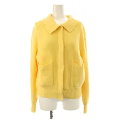 オペーク OPAQUE カーディガン M 黄色 イエロー 襟付き 長袖 ポケット付き /JPのサムネイル