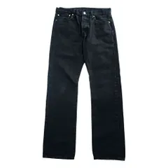 Levi's ビッグE 501 ブラック デニムパンツ ジーンズ 32 x 32 レザーパッチ ボタンフライ PREMIUM 00501-0165