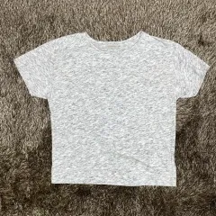 Calvin Klein Jeans メランジ グレー フレンチスリーブ 半袖 Tシャツ XS