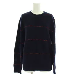 ランバン LANVIN COLLECTION  ニット セーター L ボーダー柄 紺 ネイビー /LPのサムネイル