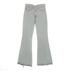 【中古】ジュンヤワタナベ JUNYA WATANABE × Levi's 2024年秋冬 コットン フレア ジーンズ デニムパンツ ライトグレー【サイズM】【レディース】