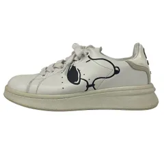 MARC JACOBS(マークジェイコブス) スニーカー 38 レディース - 白×黒 PEANUTS/THE TENNIS SHOE MARC JACOBS レザーのサムネイル