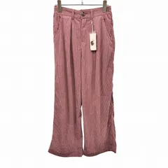 【新品】[印象N] リファインドワークス refined works コーデュロイ ワイドパンツ ストレート ウエストゴム ポリ100% F くすみピンク レディース