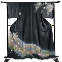 付け下げ 金通し 絞り加工 金彩 紋意匠 正絹 HKT007 - メルカリ