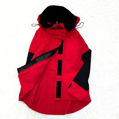 希少・レア BURBERRY バーバリー マウンテンパーカー ブルゾン アウター 登山 スキー スノーボード ファー フード メンズ レッド Sのサムネイル