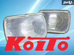 破損無し！】KOITO コイト 汎用 ハロゲン 角目 ヘッドライト ヘッド