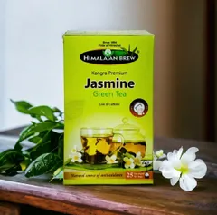 Himalayan Brew Kangra Premium Handmade Jasmine Tea ヒマラヤン・ブリュー カングラ プレミアム ハンドメイド ジャスミンティー1箱25袋入り。のサムネイル