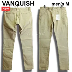新品　VANQUISH　ヴァンキッシュ　VJP2272　Skinny Stretch Chino Pants　W32（約82cm）　スキニー ストレッチ チノパンツ　ベージュ　メンズのサムネイル