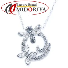 SWAROVSKI スワロフスキー クリスタル ネックレス フラワーモチーフ シルバーメッキ レディース/294228【中古】【BJ】