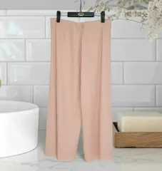 77 新品 ザラ レディース 밴딩 ズボン ストレッチ ワイドパンツ ワイドパンツ レディース 新品