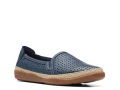 クラークス レディース シューズ スリッポン・ローファー Clarks Elaina Ruby Espadrille SlipOn Navy ネイビー