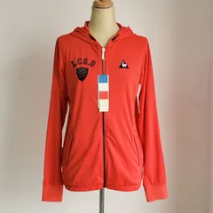 未使用 ルコックスポルティフ ☆ UVカット 撥水 薄手 長袖 フルジップ パーカー M レッド ゴルフ le coq sportifのサムネイル