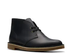 クラークス メンズ シューズ ブーツ・レインブーツ Clarks Shepton Chukka Boot Black Leather ブラック