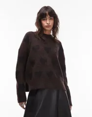 オールセインツ レディース アウター ニット・セーター Allsaints amora sweater and Oxblood redblack ブラックのサムネイル
