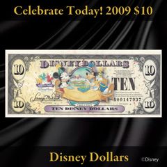 ディズニーダラー 1・5・10ドル 3枚セット 25周年 - メルカリ