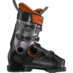 サロモン メンズ シューズ ブーツ・レインブーツ Salomon SPro Supra BOA 110 Boot 2026 BlackBeluga MetOrange Tiger ブラックのサムネイル