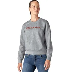 ディッキーズ レディース アウター ジャケット・ブルゾン フリース Dickies Heavyweight Wordmark Crew Fleece Womens Heather GrayFiredのサムネイル