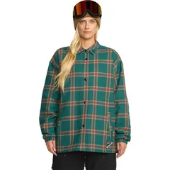 ボルコム レディース アウター ジャケット・ブルゾン Volcom Insulated Riding Flannel Jacket Womens Atlantic Deepのサムネイル