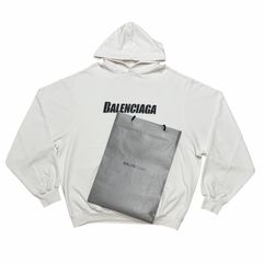 Balenciaga ダメージ入りパーカー　xs BALENCIAGA/XS /ホワイト /ダメージ加工パーカー /型番729361 - メルカリ