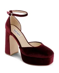 バッジェリーミシュカ レディース シューズ パンプス プラットフォーム Badgley Mischka Womens Jayda Platform Pumps Wine Velvet ワイン