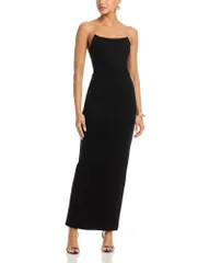アクア レディース トップス ワンピーストラップレス マキシ AQUA Strapless Maxi Dress Exclusive Black ブラック