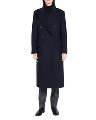 セオリー レディース アウター コート Theory Double Breasted Peak Lapel Coat Baltic