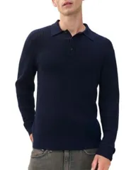 ラグアンドボーン メンズ アウター ニット・セーター ポロシャツ ウール rag bone Crawford Wool Cashmere Blend Polo Sweater Brown ブラウンのサムネイル