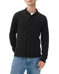ラグアンドボーン メンズ アウター ニット・セーター ウール rag bone Crawford Wool Cashmere Sweater Black ブラックのサムネイル