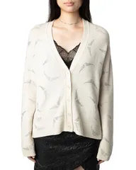 ザディグ エ ヴォルテール レディース アウター カーディガン Zadig Voltaire Cashmere Diamante Wing Cardigan Flakeのサムネイル