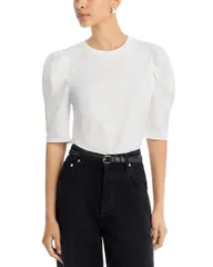 フレーム レディース トップス Tシャツ ドレープ FRAME The Drape Tee White ホワイトのサムネイル